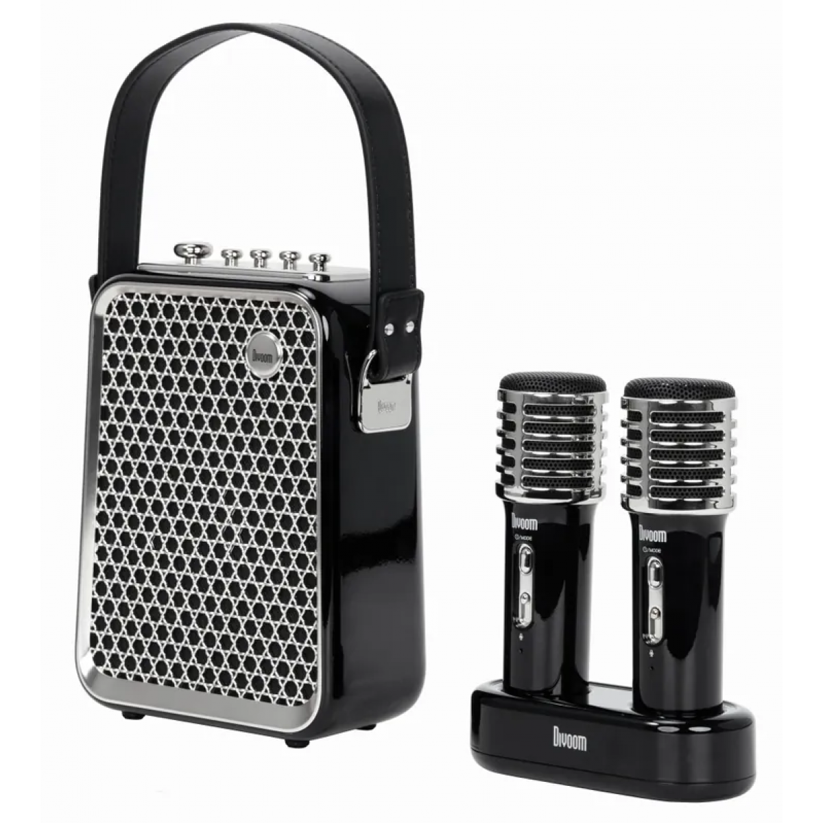 Divoom Songbird-HQ 2 (Black) 便攜式藍牙卡拉OK套裝 (黑色)